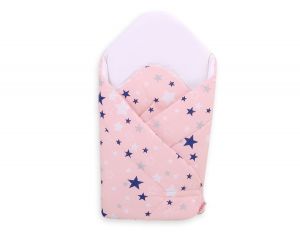 Baby Nestchen mit steifen Einlage - rosa-blaue Sternen